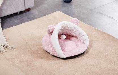 Washable Winter Triangle Cat Sleeping Bag Kennel