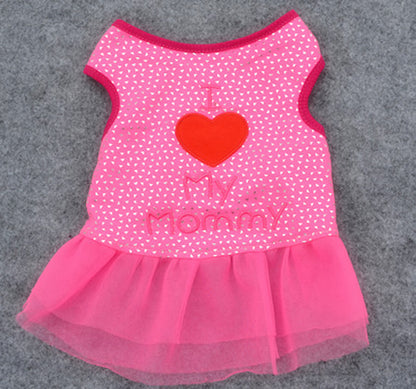 Embroidered Pet Dog Clothes and Skirts
