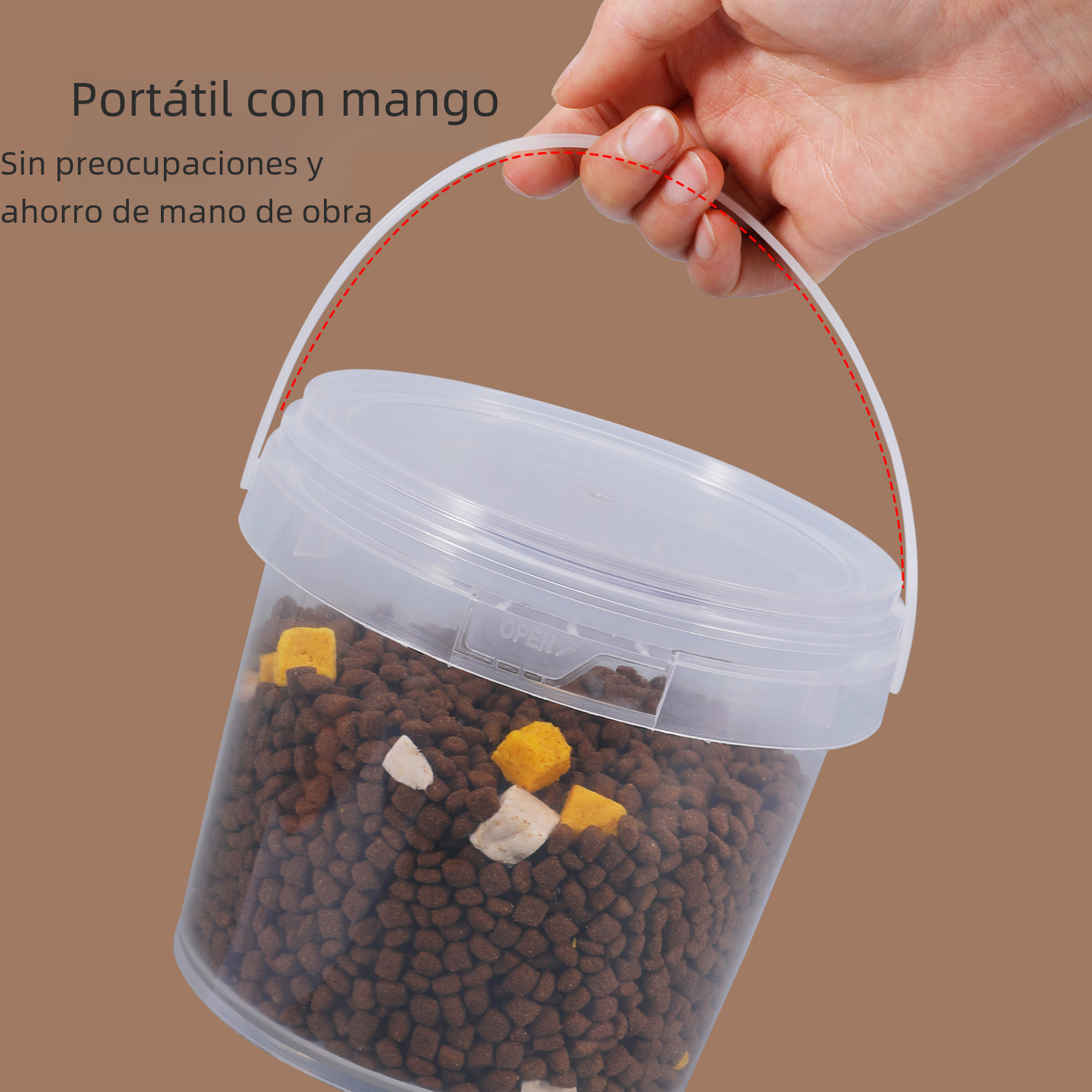 Food-Grade Sealed Freeze-Dried Pet Food Storage Bin