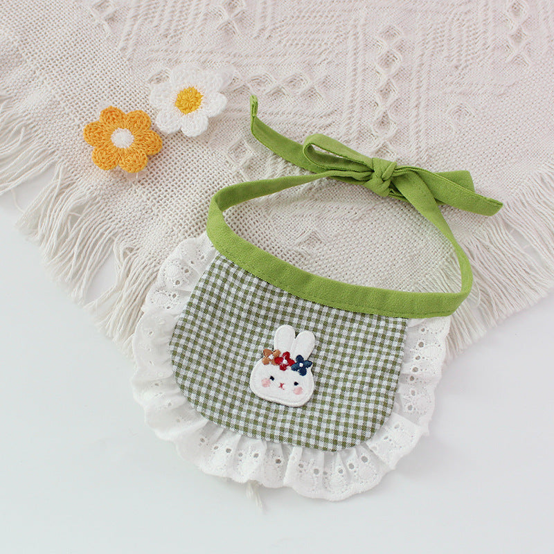 Cute Dog Smiling Bib Towel for Pets
