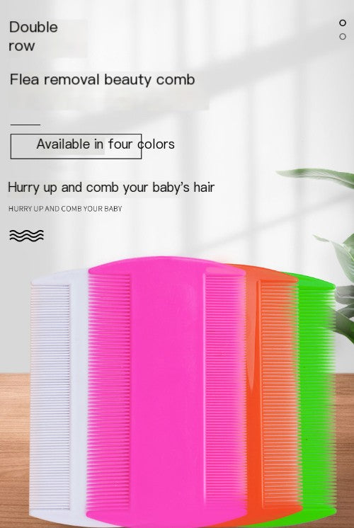Double-Sided Pet Comb for Cats with Flea Removal