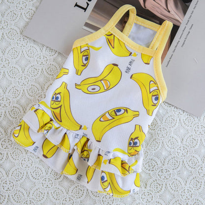 Summer Fruit Dog Sling Clothes for Comfortable Wear