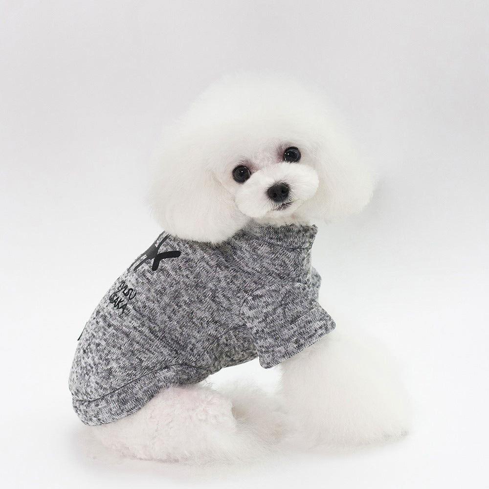 Fishbone Pattern Warm Sweater for Small Dogs