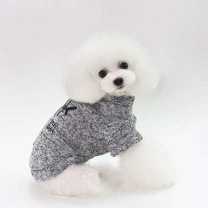 Fishbone Pattern Warm Sweater for Small Dogs