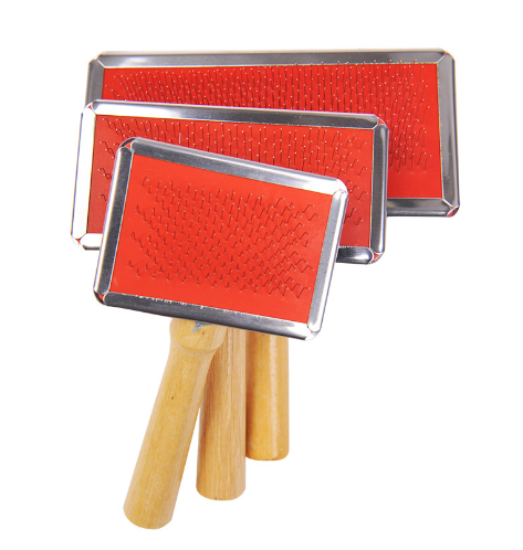 Pet Wooden Handle Needle Brush for Dogs and Cats
