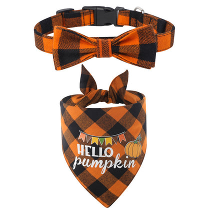 Dog Collar Bib with Slobber Bow for Pets