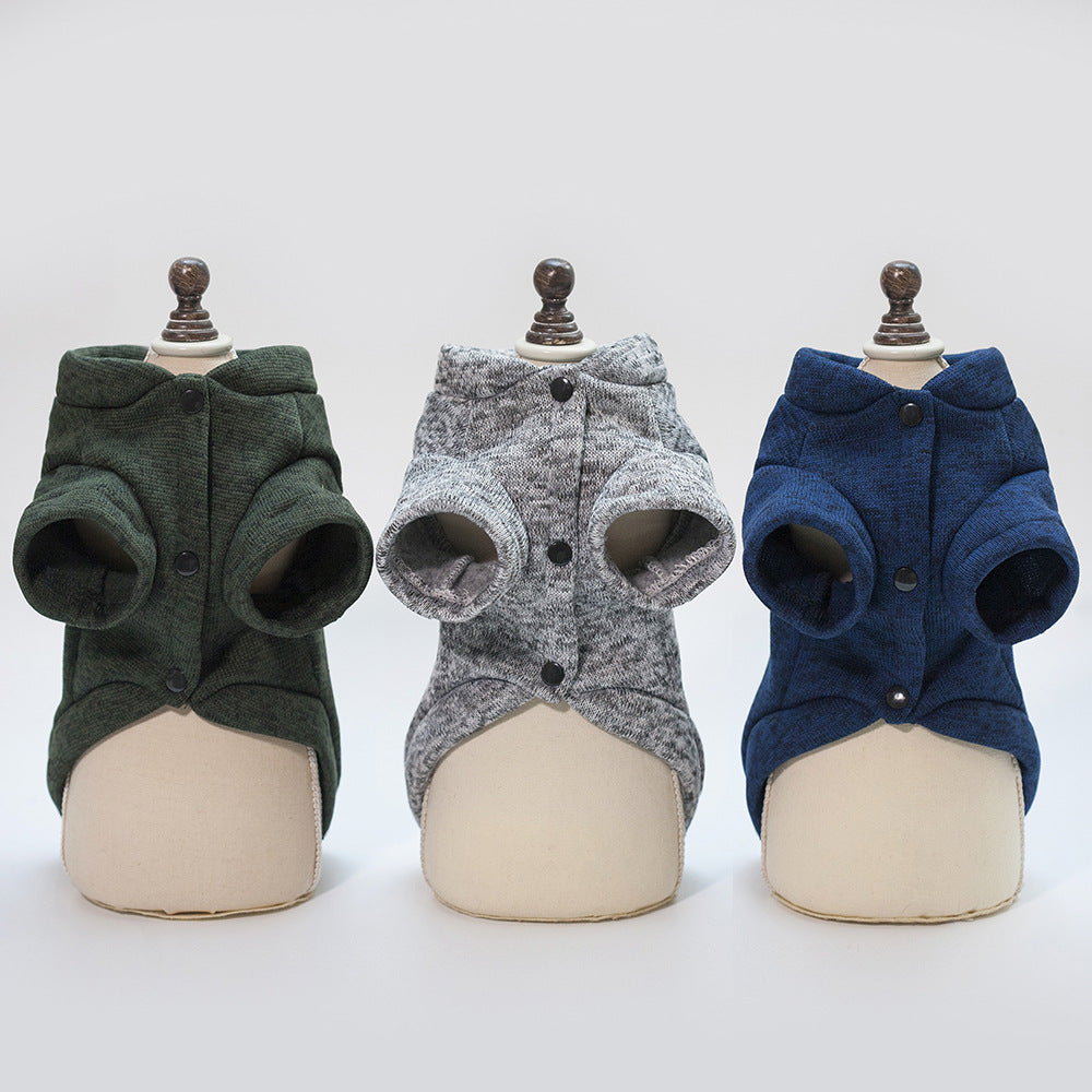 Fishbone Pattern Warm Sweater for Small Dogs
