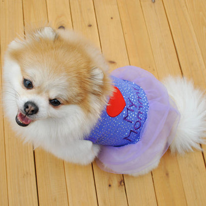 Embroidered Pet Dog Clothes and Skirts