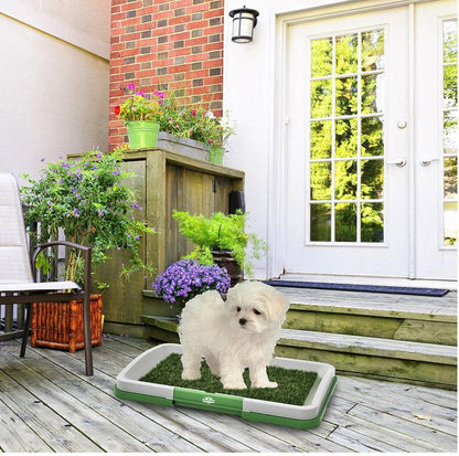 Flat Pet Toilet Dog Potty with Lawn Design
