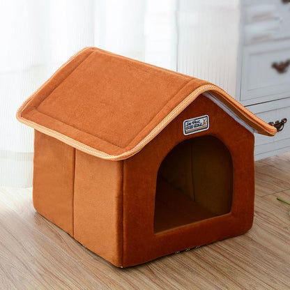 Pet Bed for Cats and Dogs, Washable Folding Design