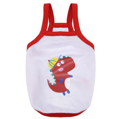 Breathable Mesh Camisole for Pets - Avocado Design
