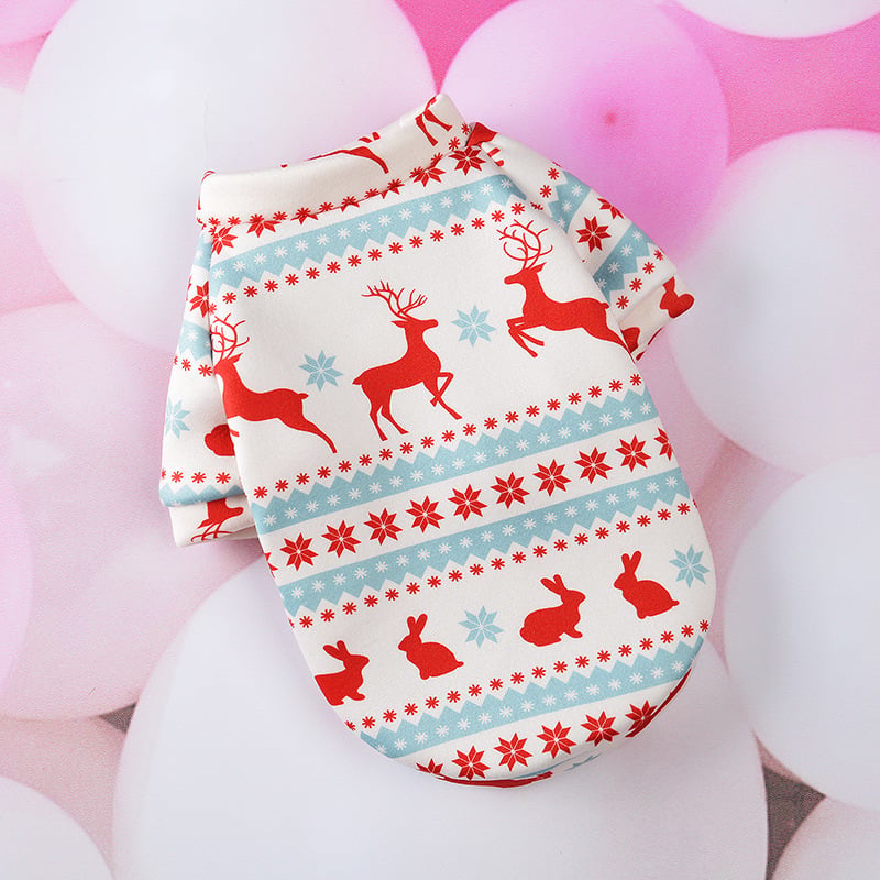 Cartoon Christmas Dog Clothes and Pet Supplies