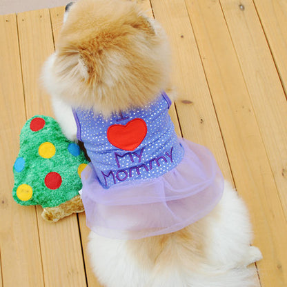 Embroidered Pet Dog Clothes and Skirts