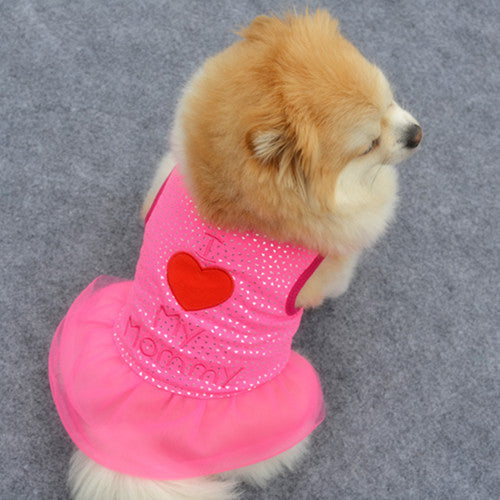 Embroidered Pet Dog Clothes and Skirts