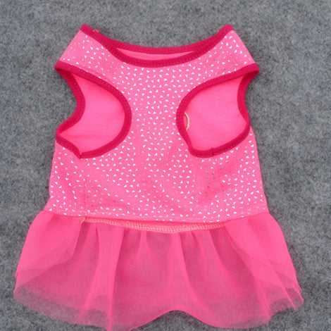 Embroidered Pet Dog Clothes and Skirts