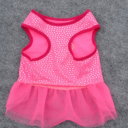 Embroidered Pet Dog Clothes and Skirts