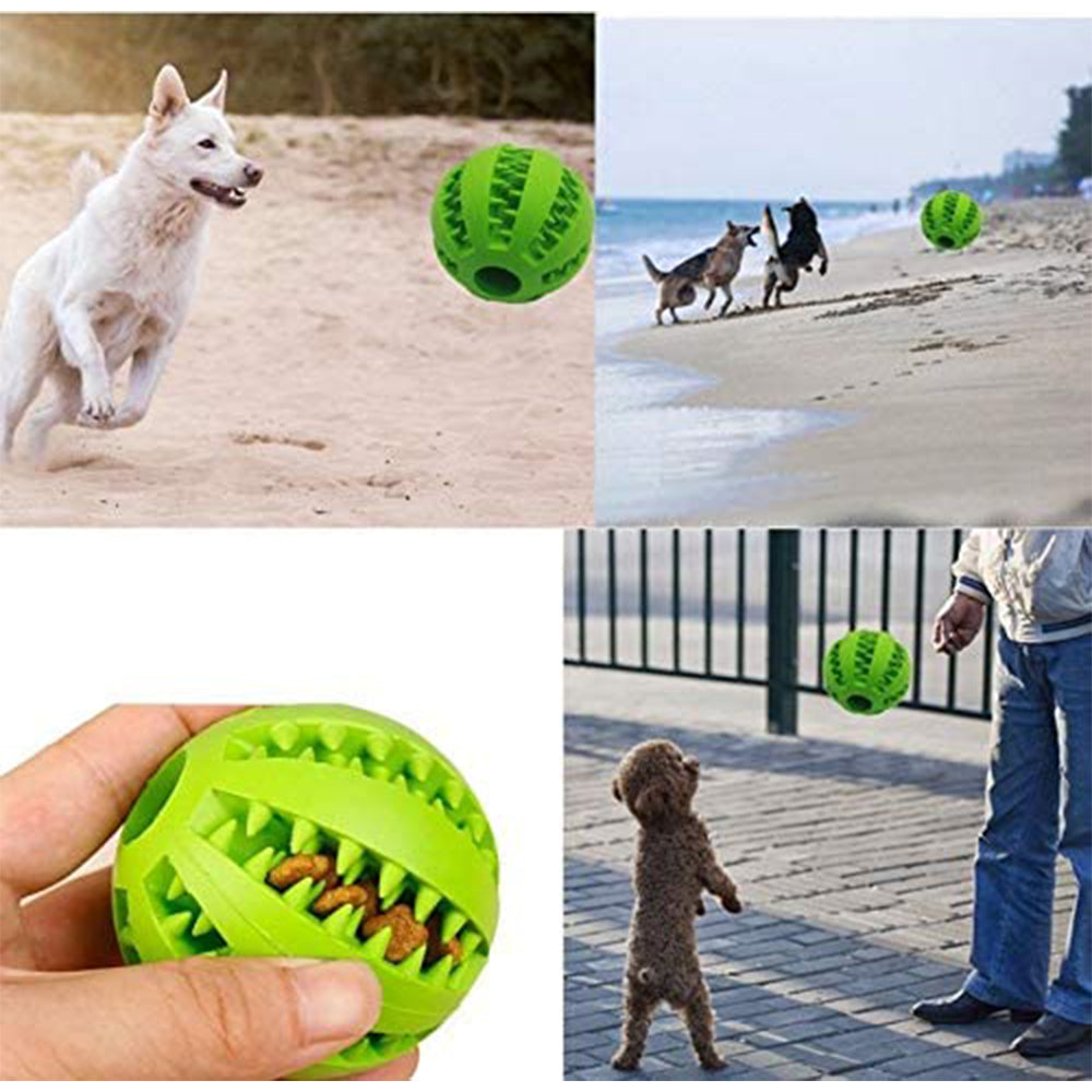Rubber Dog Ball Toy for Puppies and Large Dogs