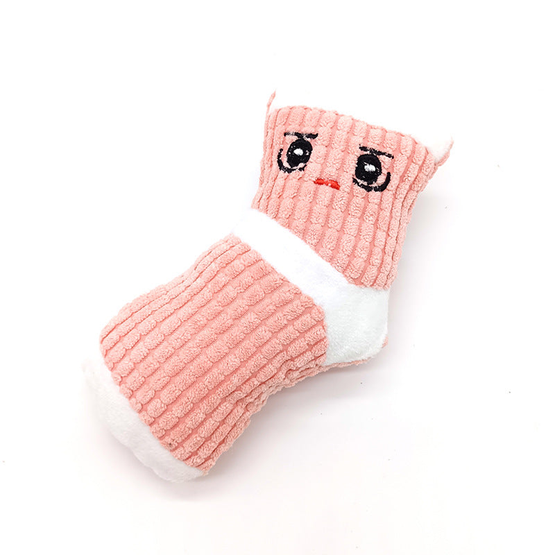 Cartoon Plush Dog Toys for Boredom Relief