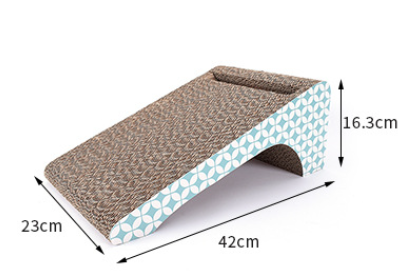 Double-Sided Cat Scratcher with Bell Ball Toy