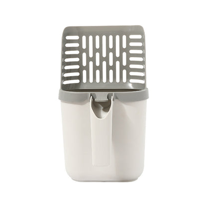 Large Capacity Litter Shovel and Waste Bin for Cats