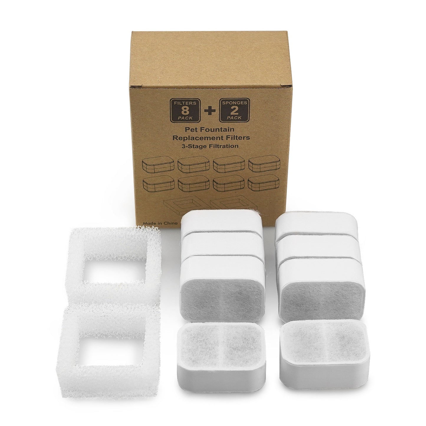 Ceramic Pet Water Dispenser with Activated Carbon Filter