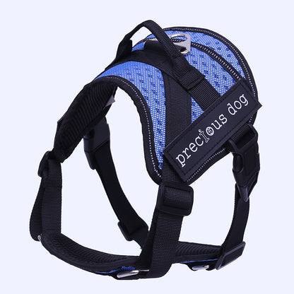 Adjustable Dog Traction Harness for Chest and Back