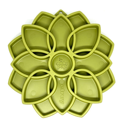 Interactive Slow Feeder Dog Bowl with Mandala Design