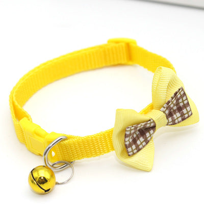 Cat and Dog Collar with Bowknot and Bell Accessories