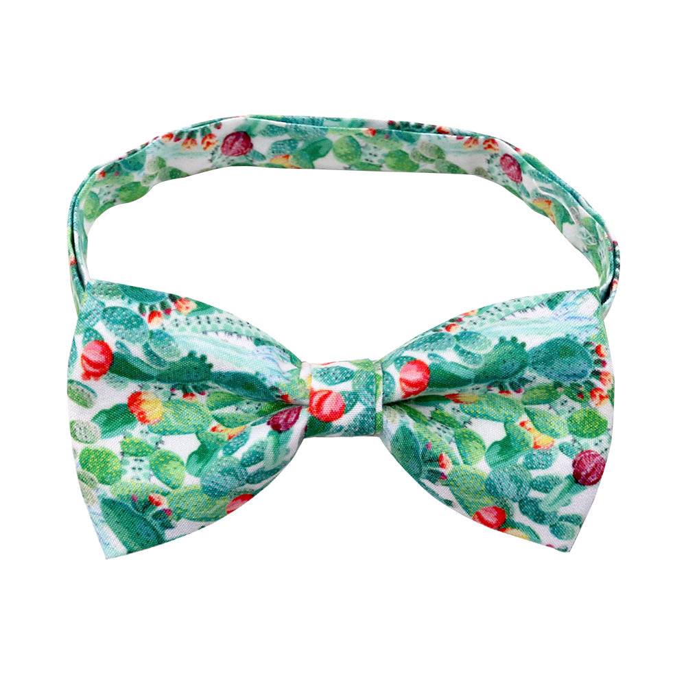 Cactus Bow Tie Pet Decorations for Dogs and Cats