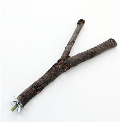 Parrot Stand Bar with Log Tree Branch Perch