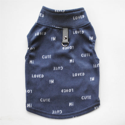 Dog Autumn/Winter Polar Fleece Sweater with Collar