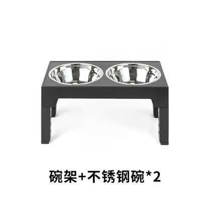 Elevated Slow Feeder Pet Bowl with Stainless Steel (2-in-1)