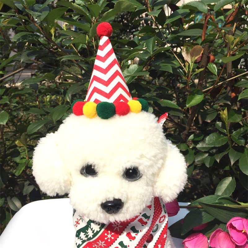 New Pet Christmas Ornament with Hat and Bow Tie