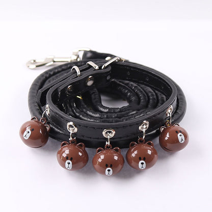 Dog and Cat Collars with Bell and Leash for Pets