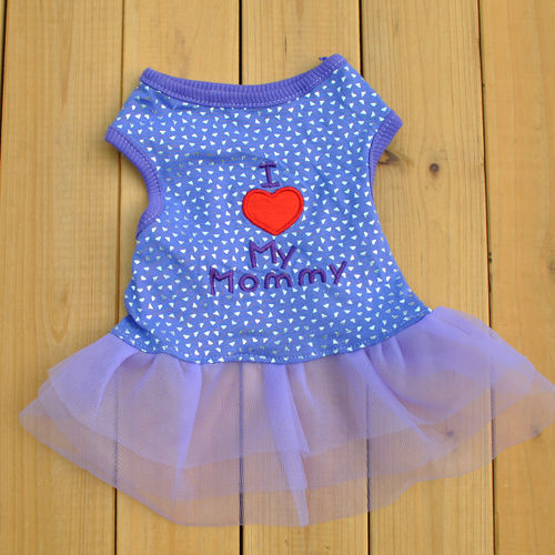 Embroidered Pet Dog Clothes and Skirts