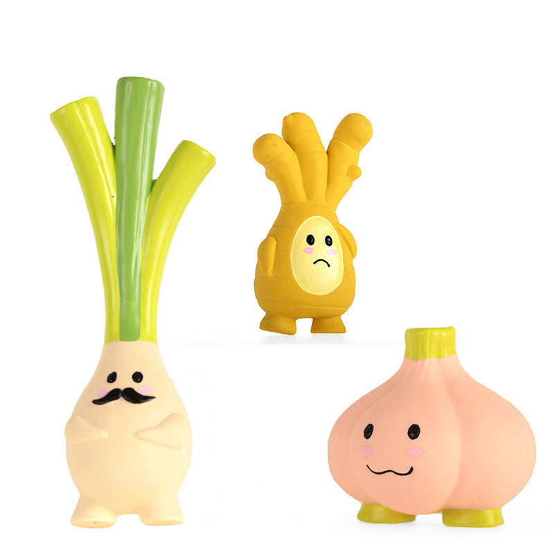 Ginger Garlic Dog Latex Sound Toy