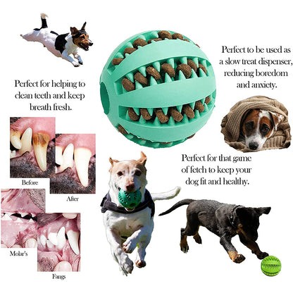 Rubber Dog Ball Toy for Puppies and Large Dogs