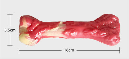 Large Bite Resistant Rubber Dog Chew Toy Bone
