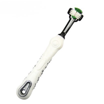 Pet Toothbrush with Three Heads for Large Dogs